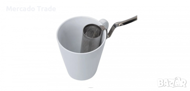 Цедка за чай от неръждаема стомана с дръжка - 2бр., снимка 1 - Аксесоари за кухня - 36291420