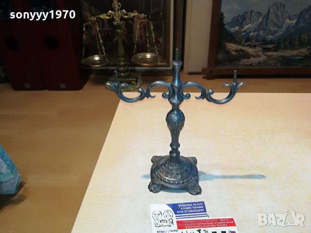 свещник за 3 свещи 23х21х10см внос франция 1208211047