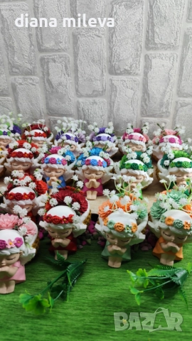 Ангелчета с цветя!!, снимка 3 - Декорация за дома - 52183081