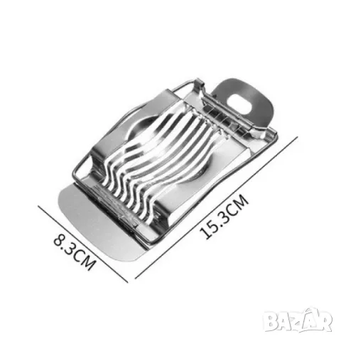 Уред за ръчно рязане на варени яйца от неръждаема стомана, снимка 2 - Други - 48899949
