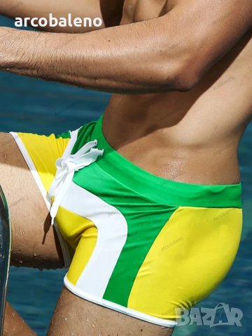 Мъжки модни бански шорти в контрастни цветове, 3цвята , снимка 18 - Бански - 41450342