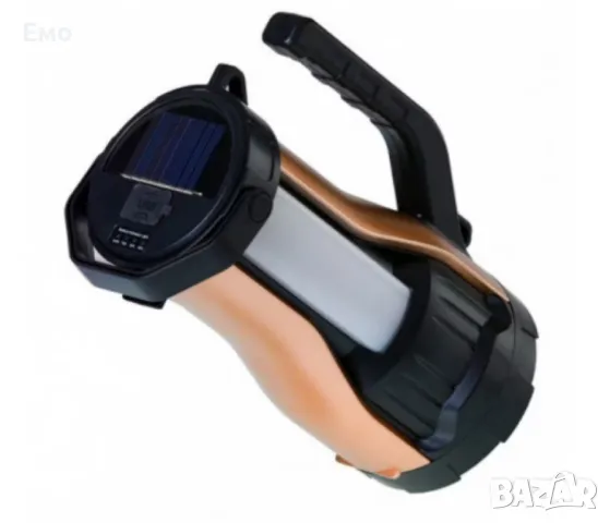 Соларен фенер HEL-T96, 30W, LED преден и страничен, радиус на осветяване 500 м, мощност - 30W, снимка 2 - Къмпинг осветление - 48349233