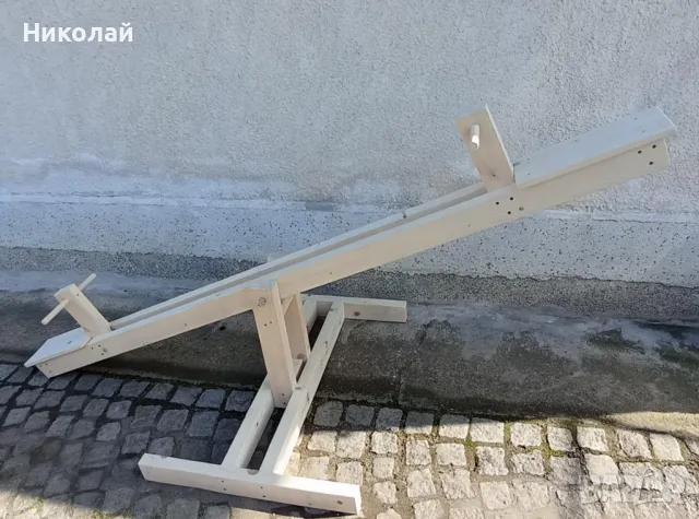 Детска дървена люлка везна за двор градина детска площадка дървена детска балансираща люлка see saw , снимка 6 - Други - 49497228