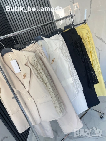 Дамски костюми с дантелен ръкав , снимка 2 - Костюми - 53672836