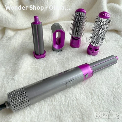 ✨ HairChic™ – многофункционален стайлър за коса с 5 приставки!  🔥, снимка 3 - Сешоари - 50468005
