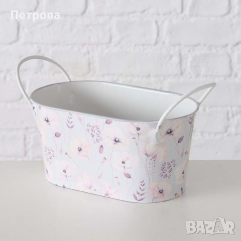 Метална кашпа-три размера/метална саксия/саксия/кашпа, снимка 6 - Саксии и кашпи - 44619635