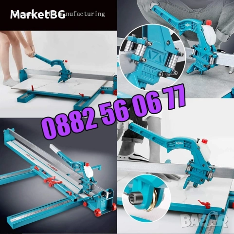 Релсова машина за рязане на плочки с лазер 1200 мм с 2 бр. ножчета, снимка 2 - Други инструменти - 53266174