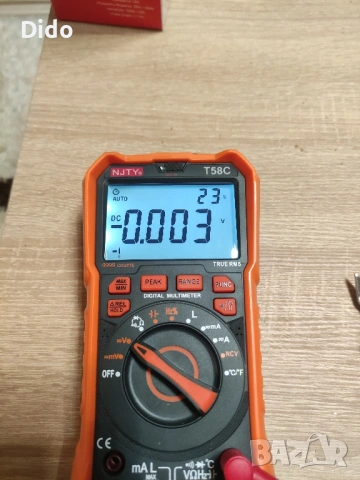 Мултиметър NJTY T58C, снимка 2 - Друга електроника - 53059735