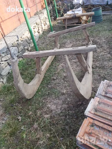 Стара дървена шейна от царско време, снимка 2 - Декорация за дома - 49082310