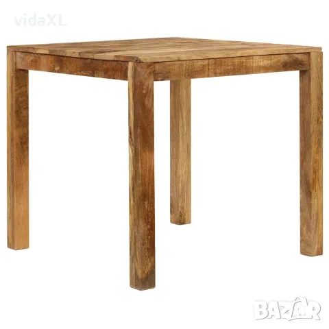 vidaXL Трапезна маса, мангово дърво масив, 82x80x76 cм, снимка 2 - Маси - 56146385
