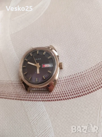 Часовник Слава/Slava механичен позлата, снимка 4 - Мъжки - 51386193