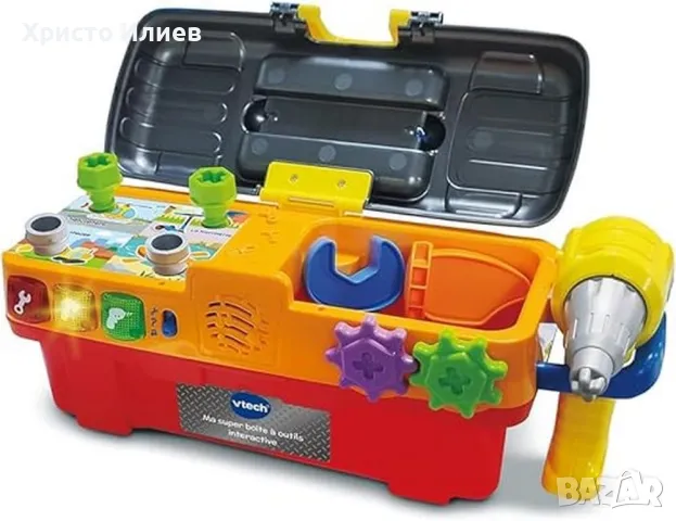 Интерактивен куфар с инструменти за деца с музика и светлина Vtech, снимка 2 - Образователни игри - 47516363