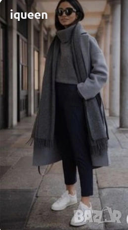 ZARA палто цвят графит