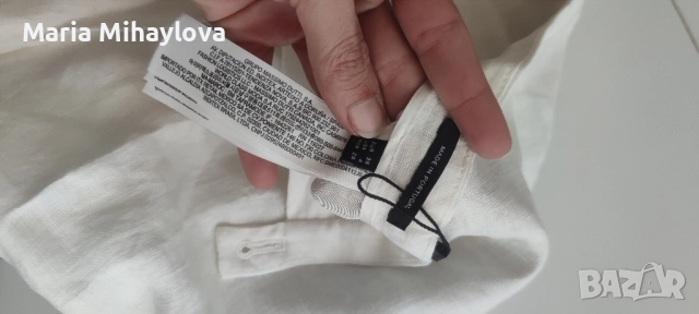 Massimo Dutti ленен панталон, снимка 4 - Панталони - 52287912