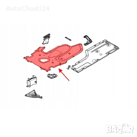 Предпазна кора за автоматична скоростна кутия BMW 5 E60/E61 2003 -2010, снимка 4 - Части - 52874185