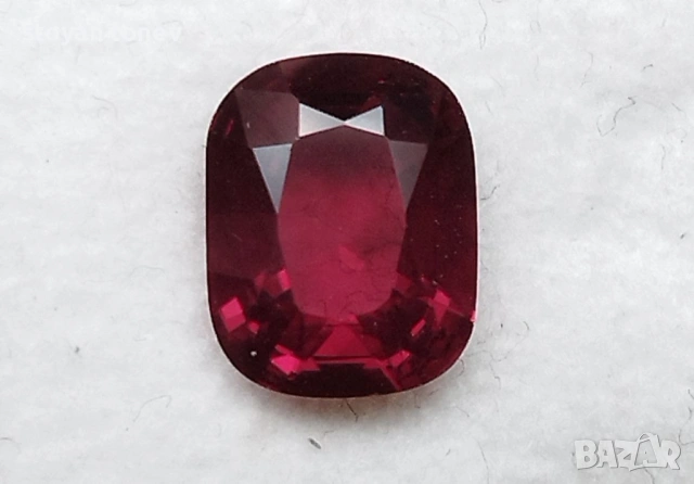 Рядък 1.85кт. естествен, нетретиран вишнево-червен шпинел от Мианмар (Бирма)! Нов!, снимка 12 - Други - 53563279