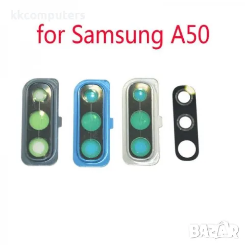 Рамка + Стъкло камера за Samsung A50 (A505) /Графит/ Баркод : 114671