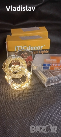 Лед гирлянд 2бр.в комплект 1+1подарък, снимка 4 - Лед осветление - 52418272