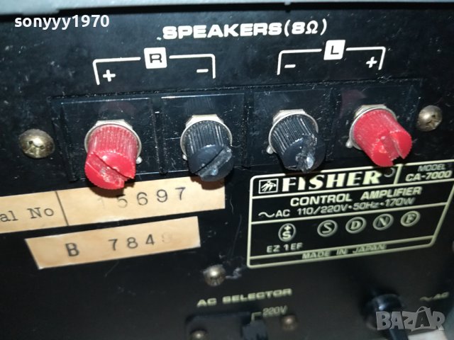 fisher 2106230742, снимка 11 - Ресийвъри, усилватели, смесителни пултове - 41303630
