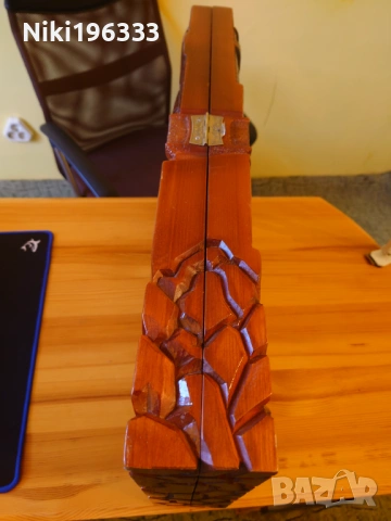 Луксозна ръчно изработена табла от масивно дърво (пирография), снимка 8 - Шах и табла - 53614551