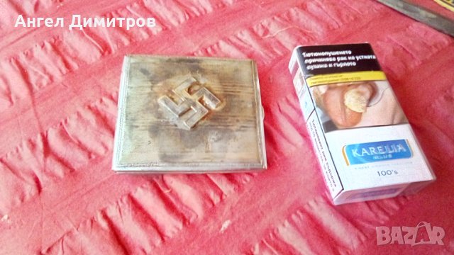 Трети райх метална табакера , снимка 3 - Колекции - 41377570