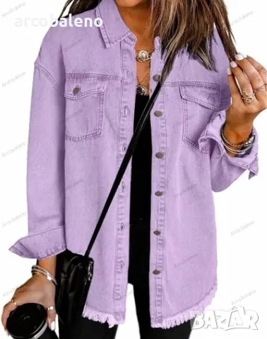 Дамска дънкова риза, 12цвята , снимка 13 - Ризи - 47702701