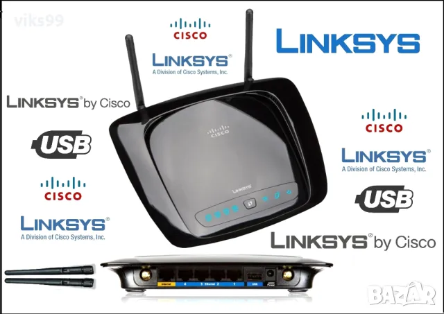 Cisco Linksys WRT160NL Wireless-N Router USB, снимка 1 - Рутери - 48078849