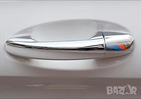 Хромирани дръжки за врати Мерцедес Mercedes W205 W213 A C E GLC GLE CLA CLS EQC комплект, снимка 3 - Аксесоари и консумативи - 47665775