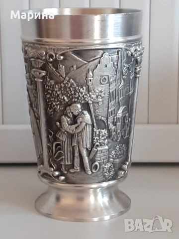 Комплект за вино и ракия от калай Antik*Vintage #93 1, снимка 13 - Антикварни и старинни предмети - 53821725