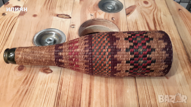 Старо плетено шише , снимка 8 - Антикварни и старинни предмети - 36310935