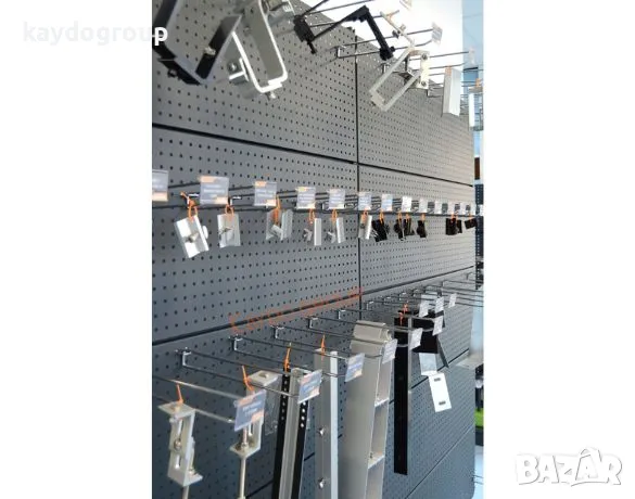 ПРОМО!!! Единична кука с етикетник, хромирана 15см, 20см, снимка 9 - Стелажи и щандове - 35016280