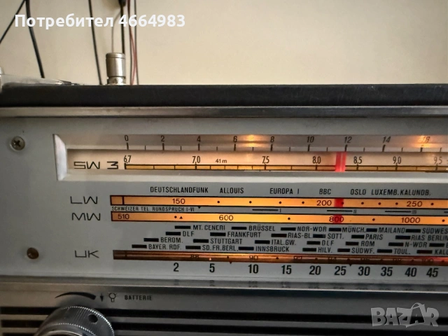 Радиоприемник schaub lorenz intercontinental , снимка 3 - Радиокасетофони, транзистори - 53776243