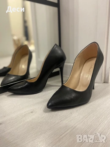 Обувки на ток, stiletto, черни , снимка 2 - Дамски обувки на ток - 50568505