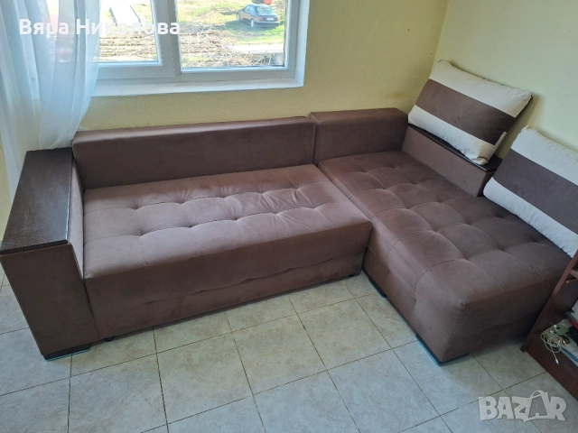 Ъглов диван 230/140, снимка 3 - Дивани и мека мебел - 53840002