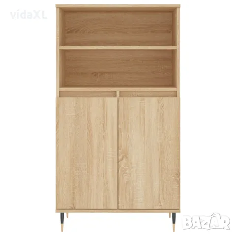 vidaXL Висок шкаф, сонома дъб, 60x36x110 см, инженерно дърво, снимка 5 - Бюфети - 56148142