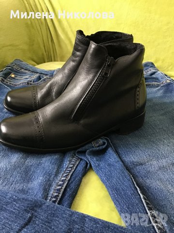 Боти естествена кожа , снимка 2 - Дамски боти - 36013565