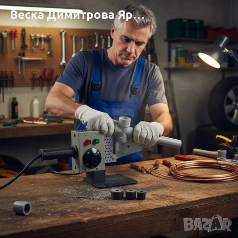 Професионална лепачка за PPR тръби 900W с регулируема температура (50–300°C) – Комплект с куфар