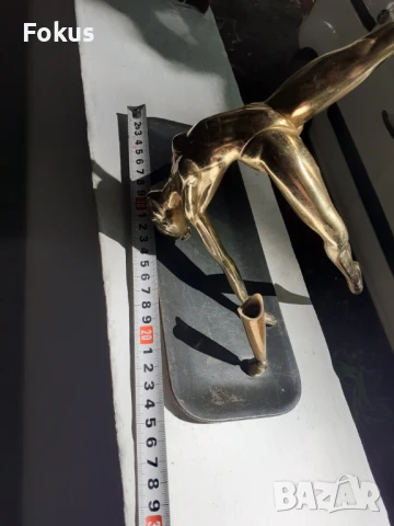 Стара антикварна мастилница със статуетка на балерина фигура, снимка 6 - Антикварни и старинни предмети - 50966150