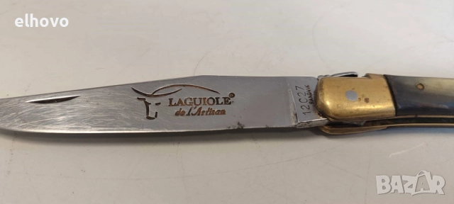 Стара френска джобна ножка Laguiole, снимка 4 - Антикварни и старинни предмети - 52536216