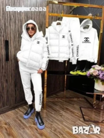 Дамски спортен екип от три части с елек вативан , снимка 2 - Спортни екипи - 51400477