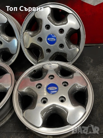 Оригинални Алуминиеви джанти за бус Форд (Ford), 16 цола, 4 броя, снимка 5 - Гуми и джанти - 53629396