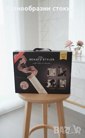 MY BEAUTY STYLER с 7 приставки за сушене, изправяне, къдрене и обем, снимка 1
