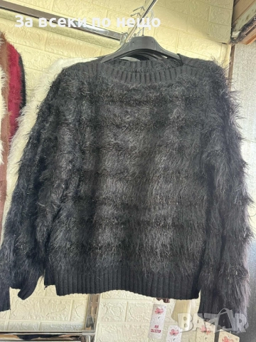 Дамска Мека Пухкава Блуза С Дълъг Ръкав - Налични Различни Цветове Код I_125, снимка 3 - Блузи с дълъг ръкав и пуловери - 52187129