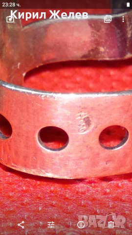 ШИКОЗЕН РЕГУЛЕРУЕМ МАРКОВ АРТ СРЕБЪРЕН ПРЪСТЕН СРЕБРО 950 ПРОБА УНИКАЛЕН ДИЗАЙНЕРСКИ МОДЕЛ 41892, снимка 7 - Пръстени - 44610056