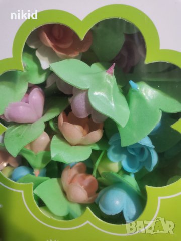 вафлени рози розички ядивни хранителни за украса декор торта и др, снимка 3 - Други - 39050599