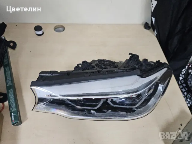 Ляв фар за BMW 5 G30 G31 Adaptive LED lqv far бмв 30 31 лед, снимка 4 - Части - 49668545