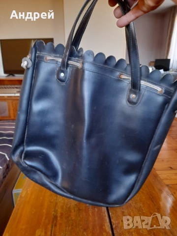 Стара пазарска кожена чанта, снимка 3 - Други ценни предмети - 52664704