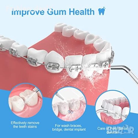 Нов Безжичен дентален орален иригатор за почистване на зъби Хигиена Грижа , снимка 5 - Други - 41762328
