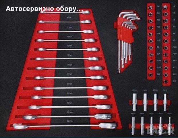 Количка с инструменти 6 чекмеджета 4 пълни 158 части, снимка 7 - Други инструменти - 40127394
