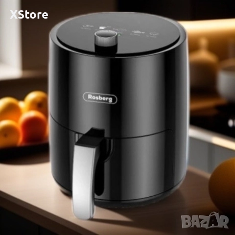 Фритюрник, 1200W, 2.5л. до 200°C, Черен, снимка 2 - Фритюрници - 52436711